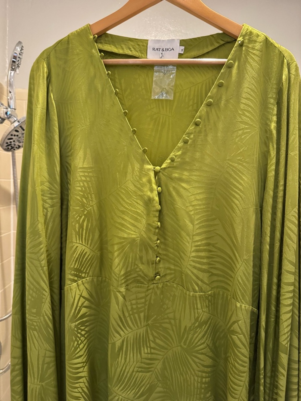 🌴 Women’s Rat & Boa Cypress Green Harlequin Dress 🌴 - Picture 11 of 13